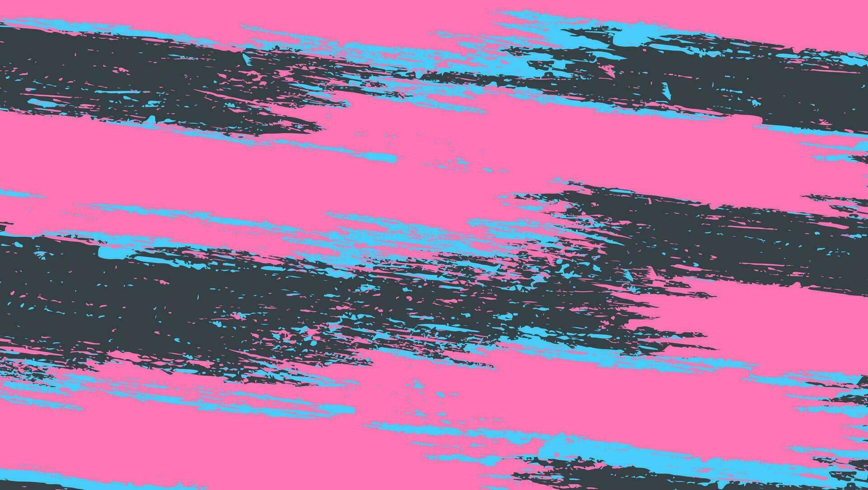 Abstract Pink Blue In Black Grunge Paint Texture Design Background vector