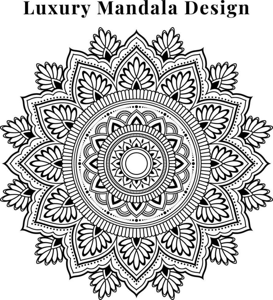 Luxury Ornamental Mandala Creative Design Template Background. vector