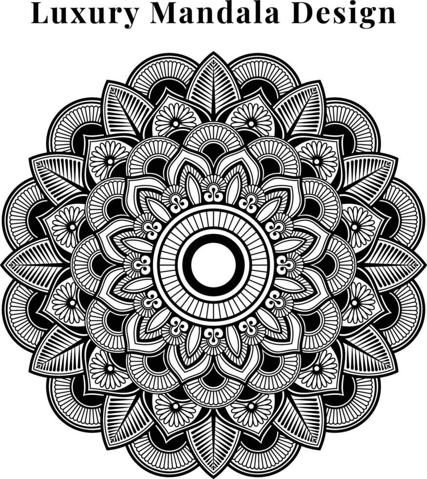 lujo ornamental mandala creativo diseño modelo antecedentes. vector