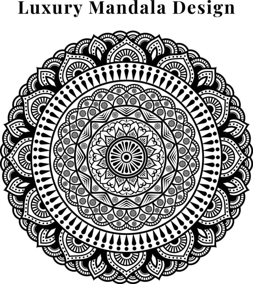 lujo ornamental mandala creativo diseño modelo antecedentes. vector