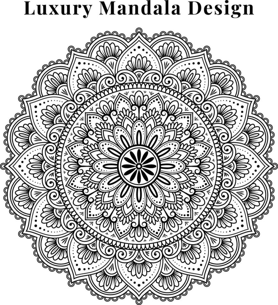 lujo ornamental mandala creativo diseño modelo antecedentes. vector