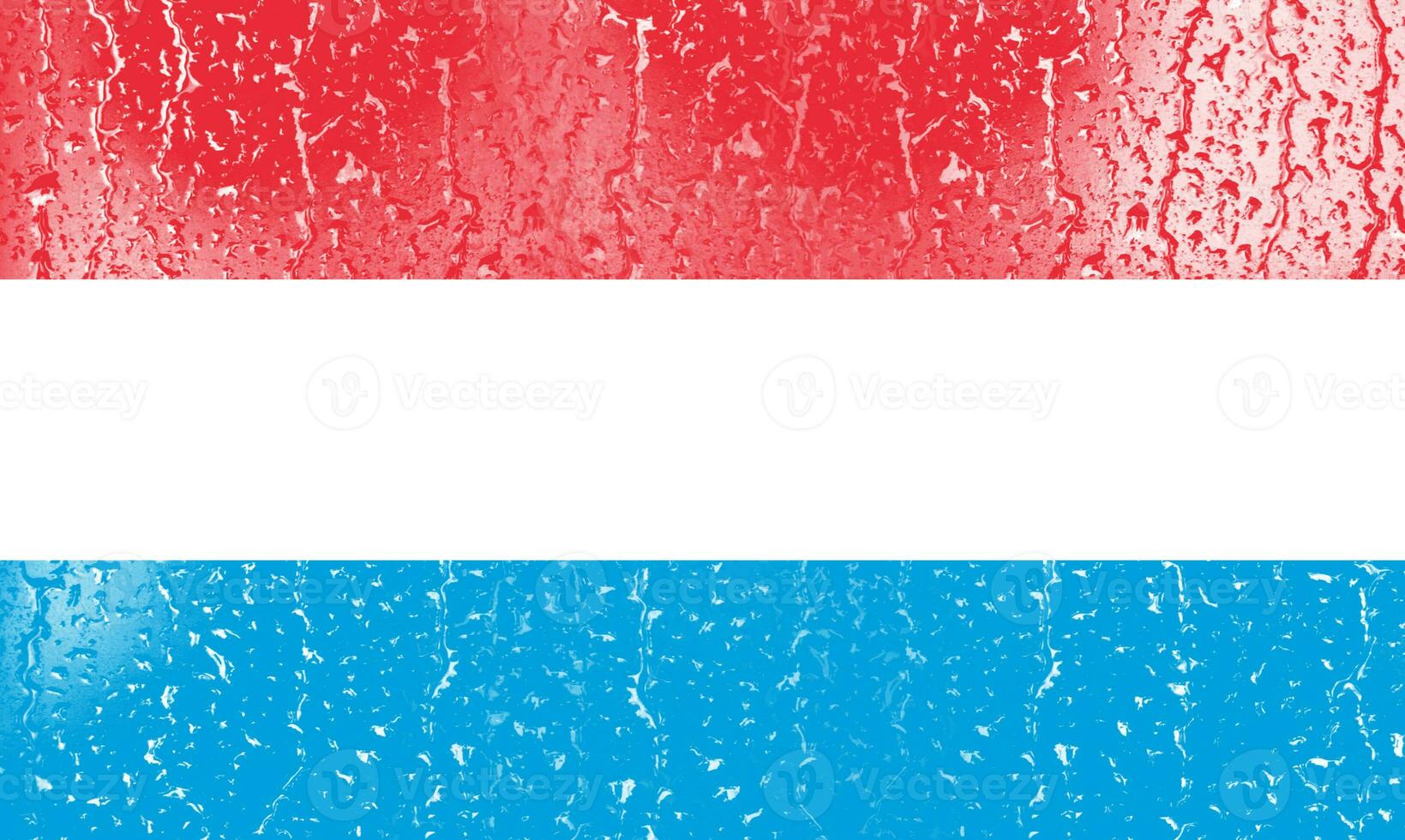 3D Flag of Luxembourg on a glass photo