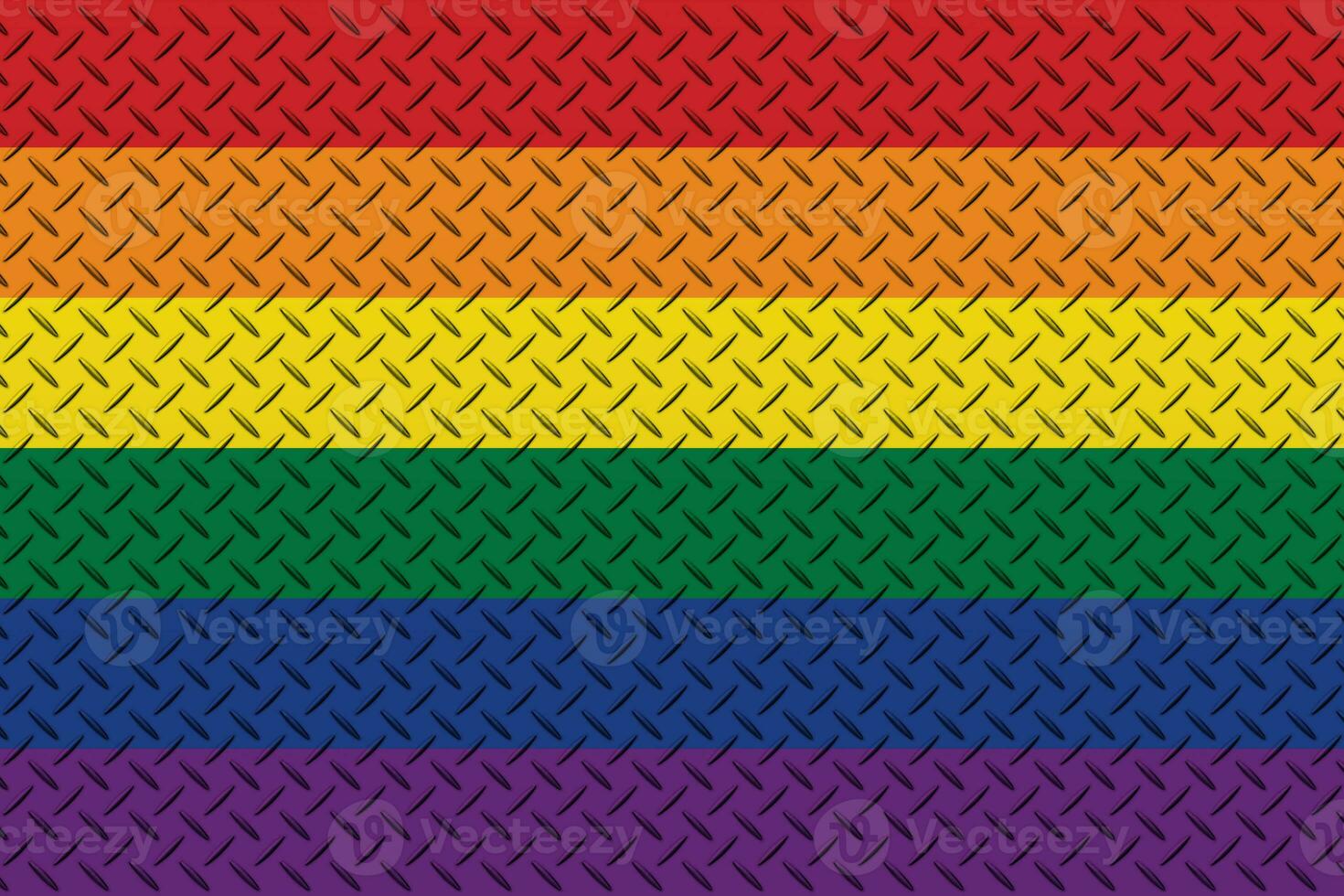 3d illustration Pride flag photo