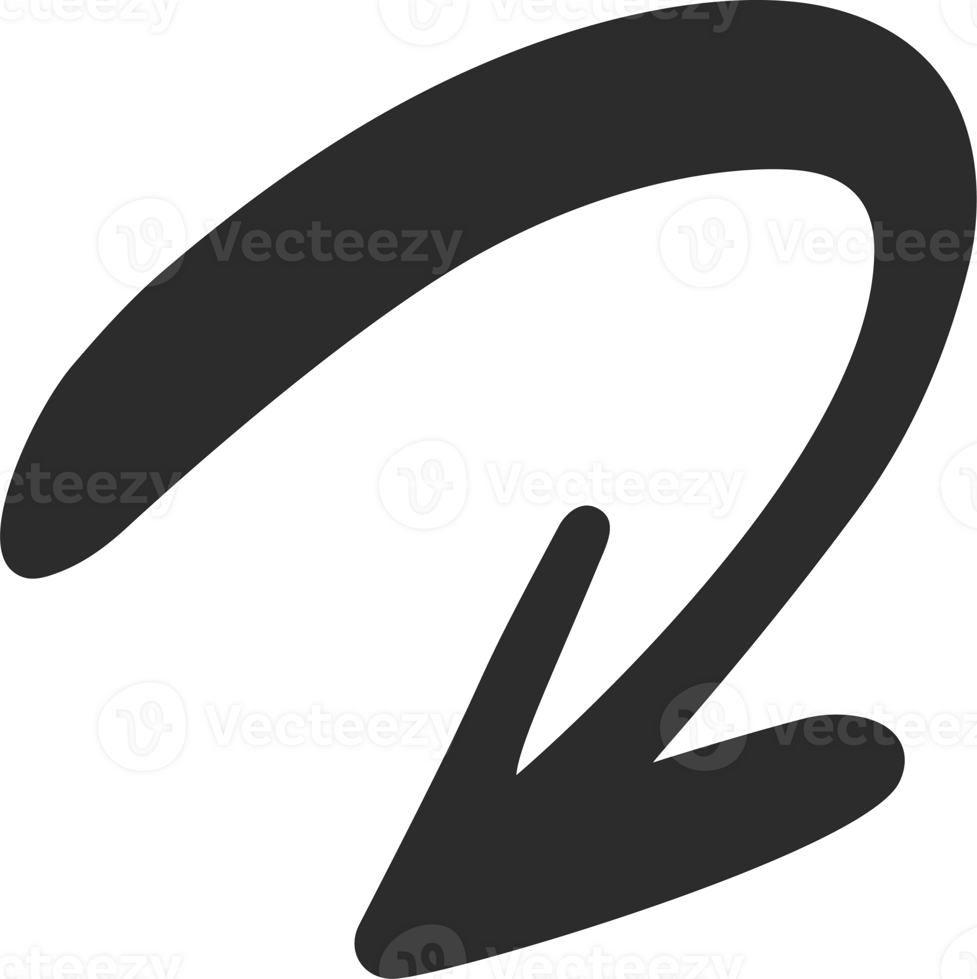 Doodle arrow. Hand drown lines and curve scribbles. Scetch of abstract