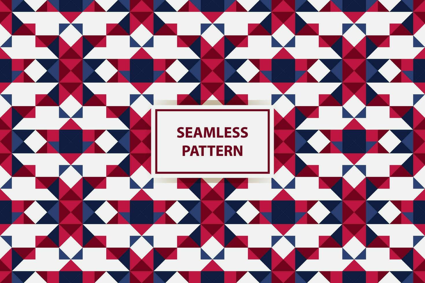 Abstract Seamless Pattern, colored as USA Flag. Vector Illustration of american Background for Celebration Holiday American President Day, memorial day