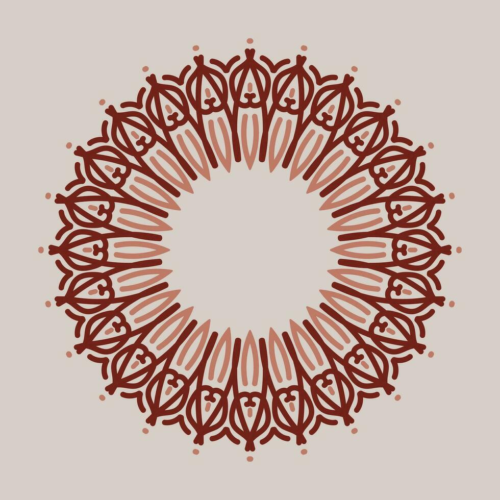 decorative round frame. circle frame. Vector design element.