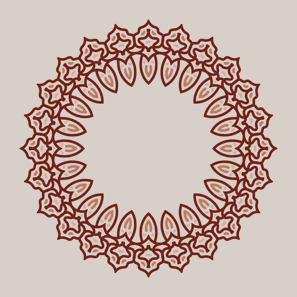 marco redondo decorativo. marco circular elemento de diseño vectorial. vector