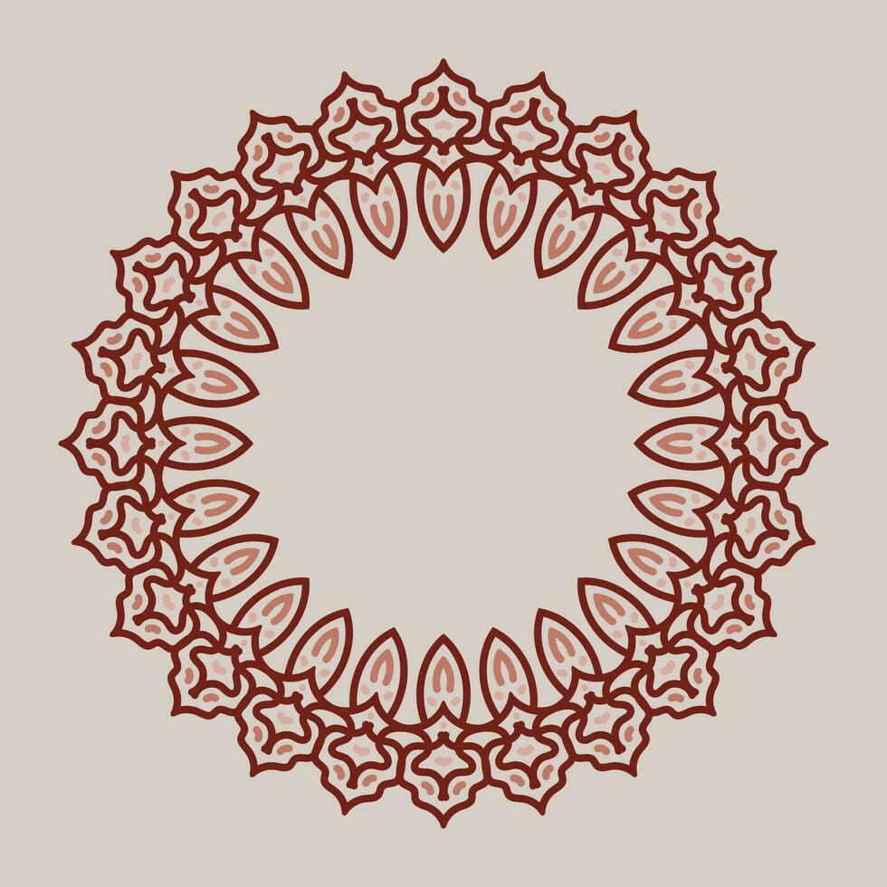decorative round frame. circle frame. Vector design element.