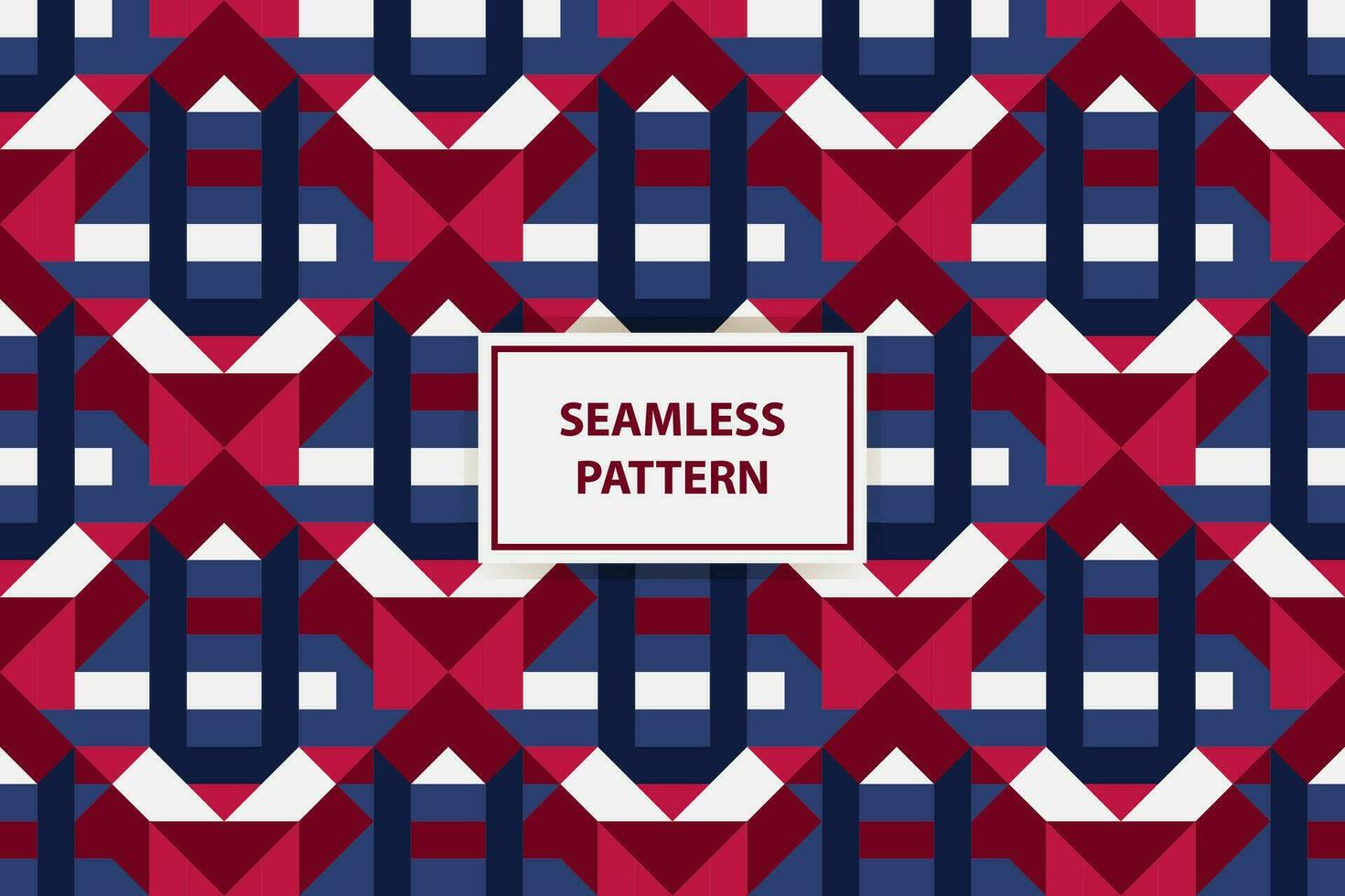 Abstract Seamless Pattern, colored as USA Flag. Vector Illustration of american Background for Celebration Holiday American President Day, memorial day