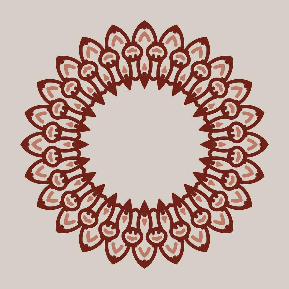 decorative round frame. circle frame. Vector design element.