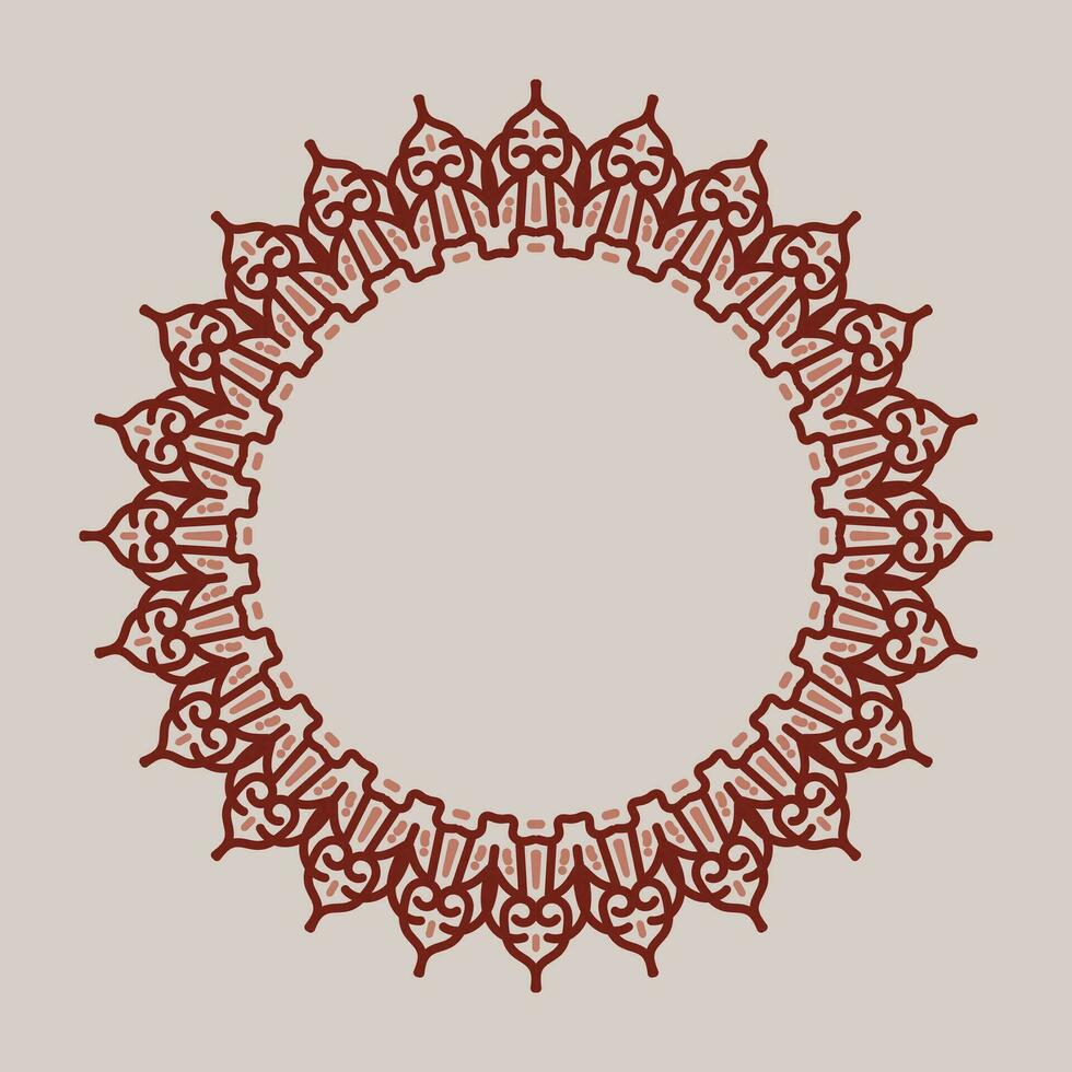 decorative round frame. circle frame. Vector design element. 25879054
