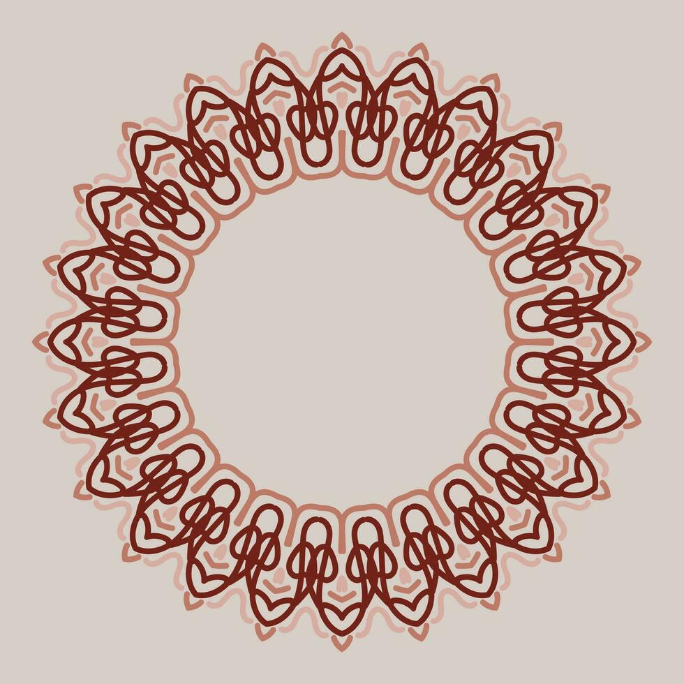 decorative round frame. circle frame. Vector design element.