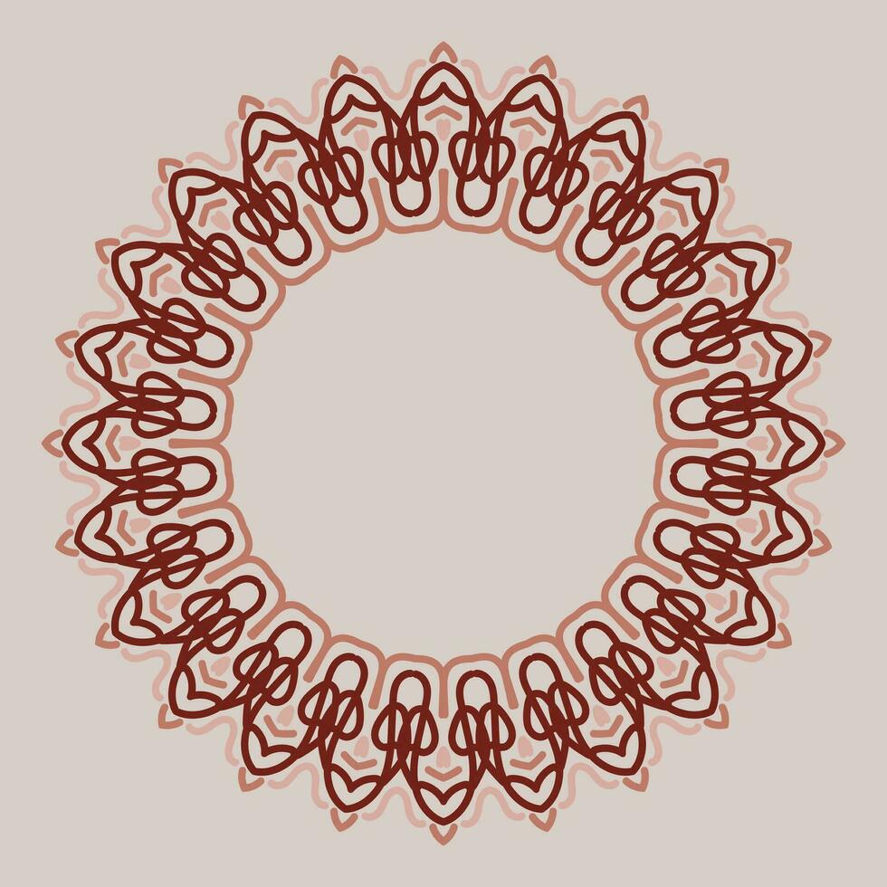 decorative round frame. circle frame. Vector design element.