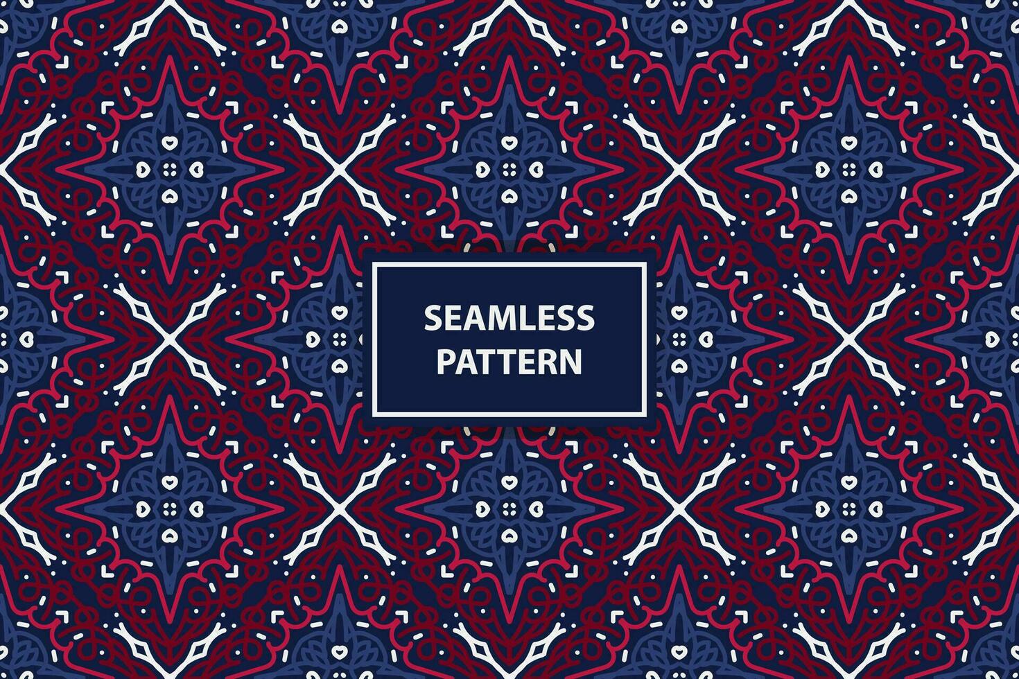 traditional Seamless Pattern, colored as USA Flag. Vector Illustration of american Background for Celebration Holiday American President Day, memorial day