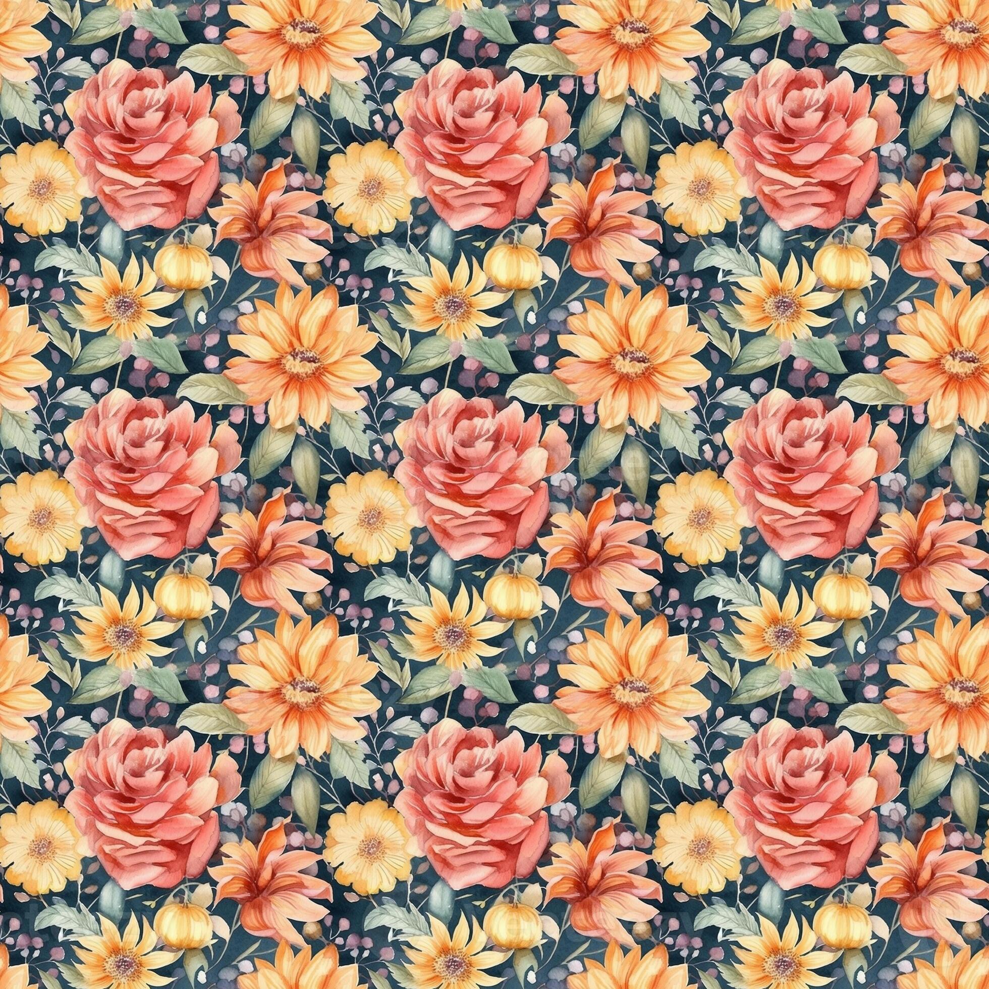 beautiful-floral-seamless-pattern-flowers-and-leaves-in-hand-draw-style-print-background-fabric-digital-paper-packaging-25879236-stock-photo-at-vecteezy