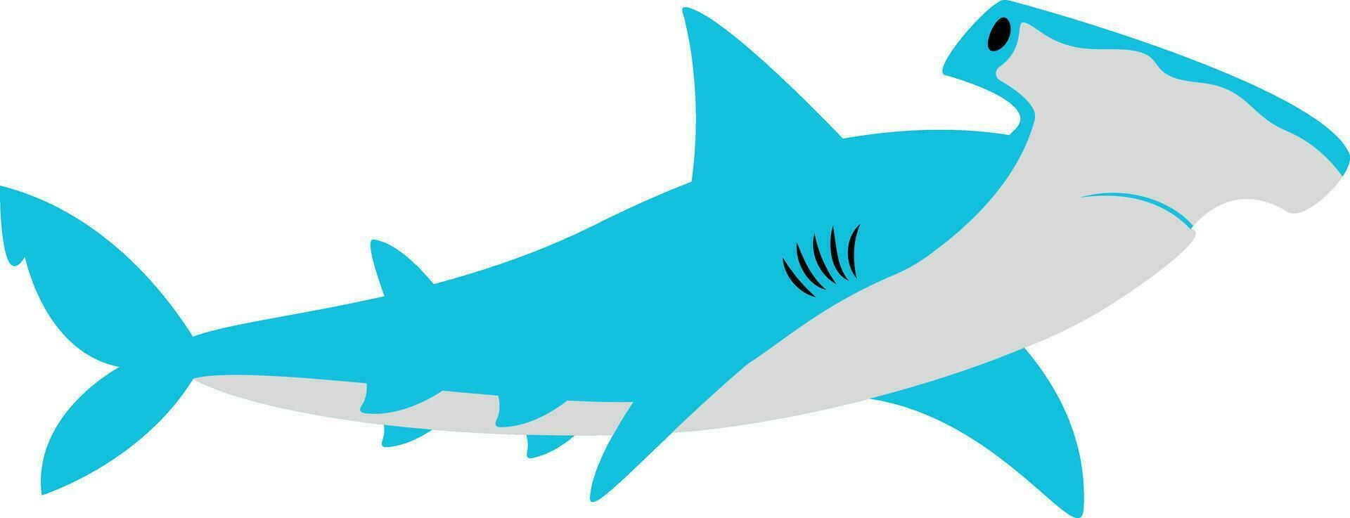 Shark. Cartoon ocean fish character. Comic sharks emotions. Shark fish mascot. Sharks for baby, kids and family. Vector illustration isolated