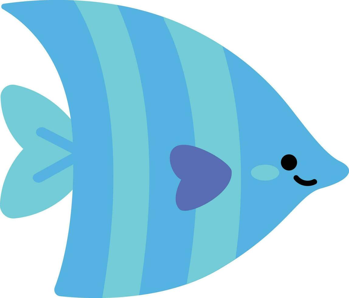 vector acuario pescado . vistoso dibujos animados plano acuario pescado icono para tu diseño.