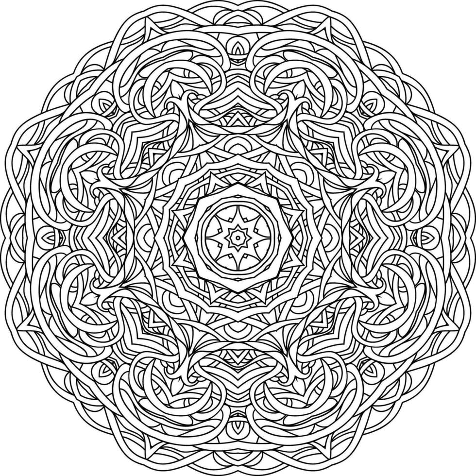 Abstract pattern Mandala. Vintage Hand Drawn Decorative Vector Illustration. round Lace Design