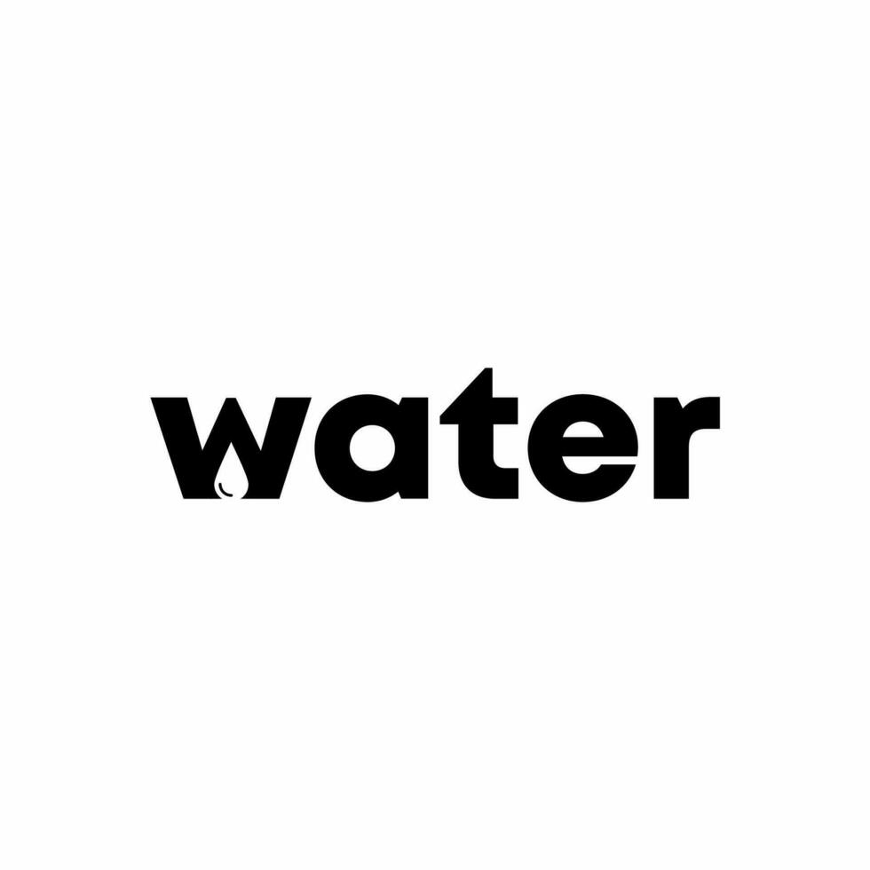 water logo design, logotype and vector logo