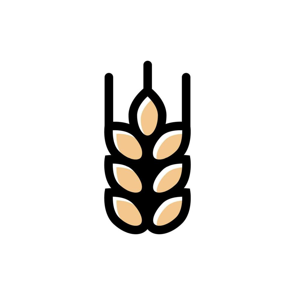 Gluten free icon. For packaging and labeling products that do not contain traces of wheat and other grains containing gluten vector