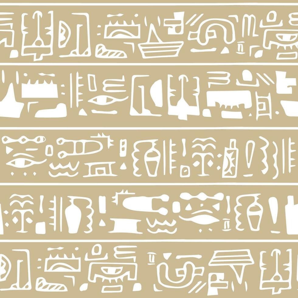 Hieroglyphic Fabric Wallpaper and Home Decor  Spoonflower