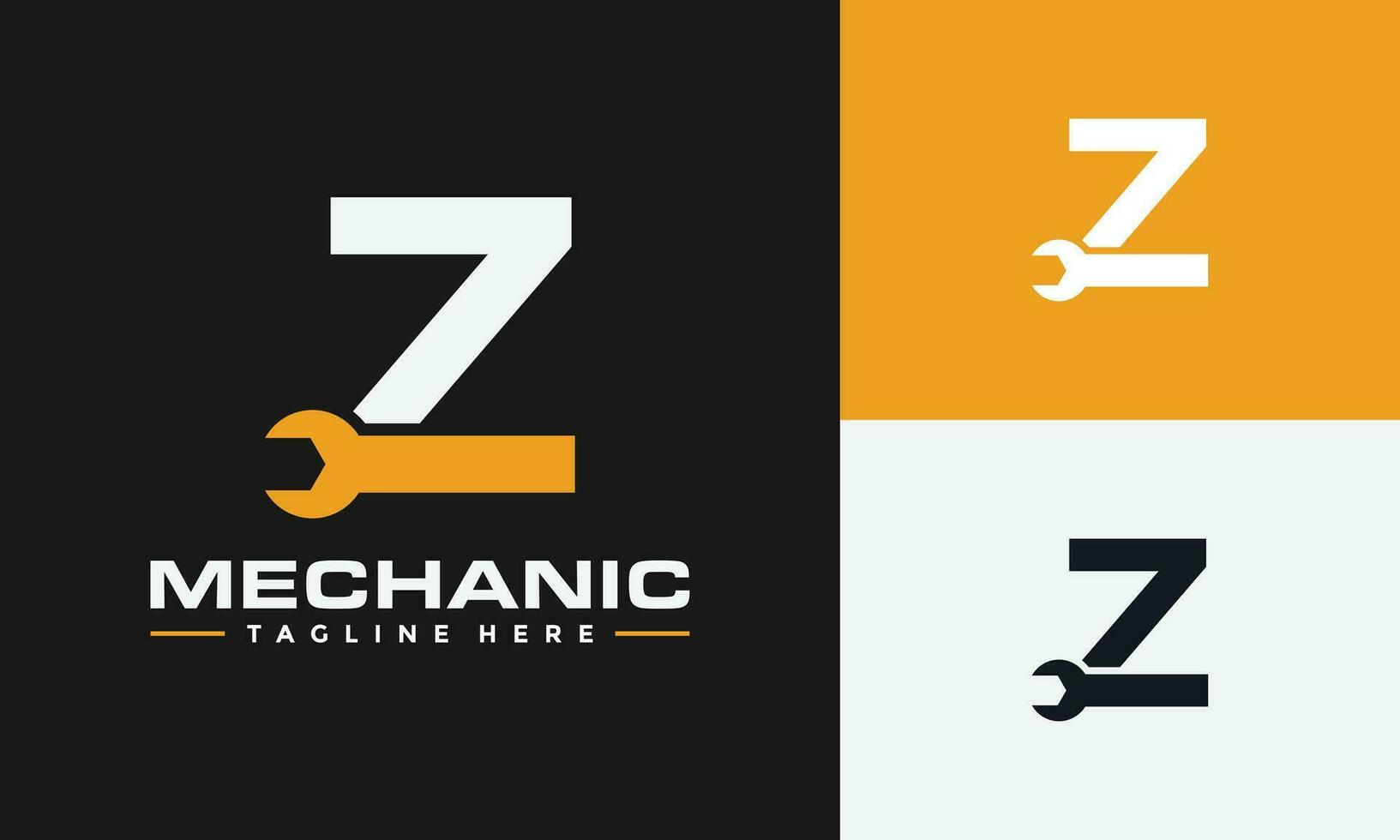 letter Z wrench logo vector