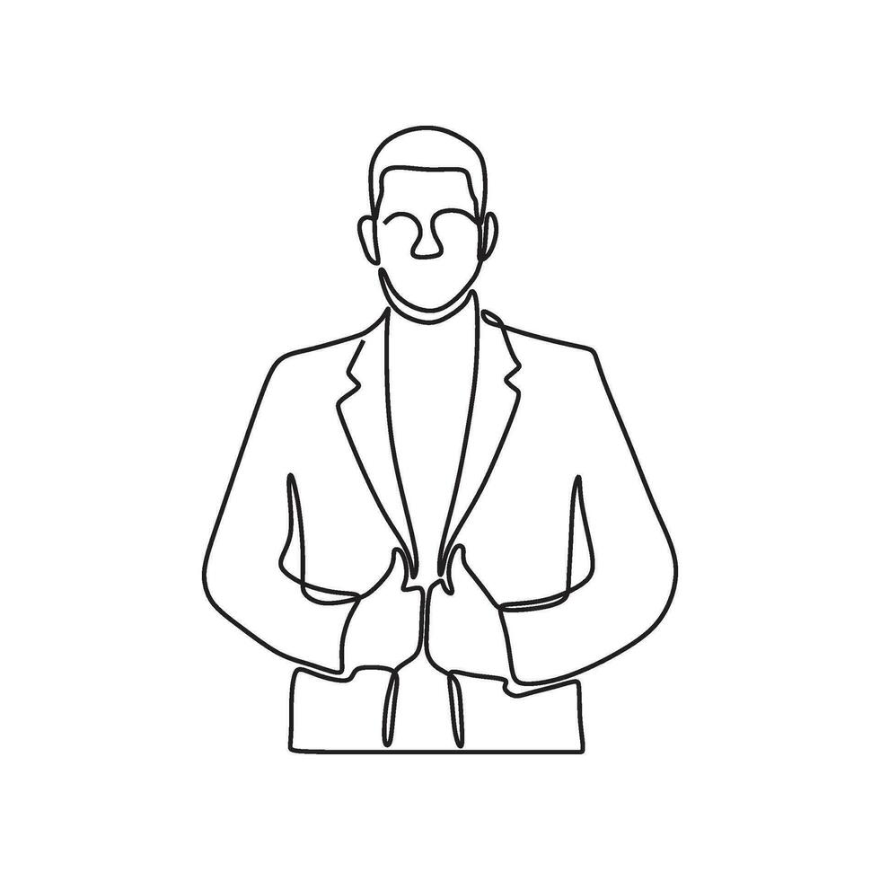 drawing man silhouette pose conceptual vector