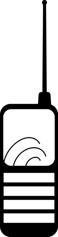 Black and white phone mobile cell cellular icon transparent background EPS Vector art