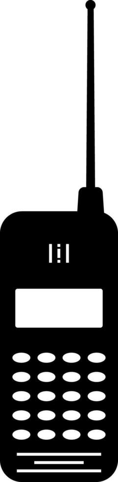 Black and white phone mobile cell cellular icon transparent background EPS Vector art