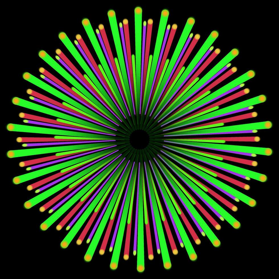 hermosa elegante circular estrella modelo Dom explosión Estallar explosión fuego floral diseño color textura vector eps mandala