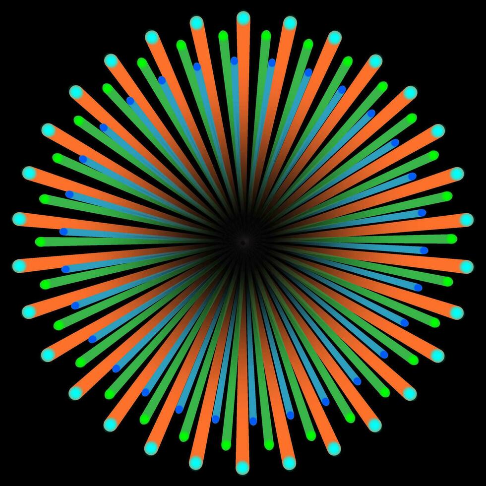 beautiful elegant circular star pattern sun explosion burst blast fire floral design color texture vector eps mandala