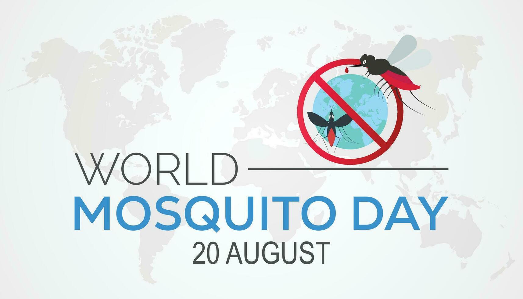 Mosquito Vector, World Mosquito Day. vector illustration. banner, Holiday, poster, card and background design.