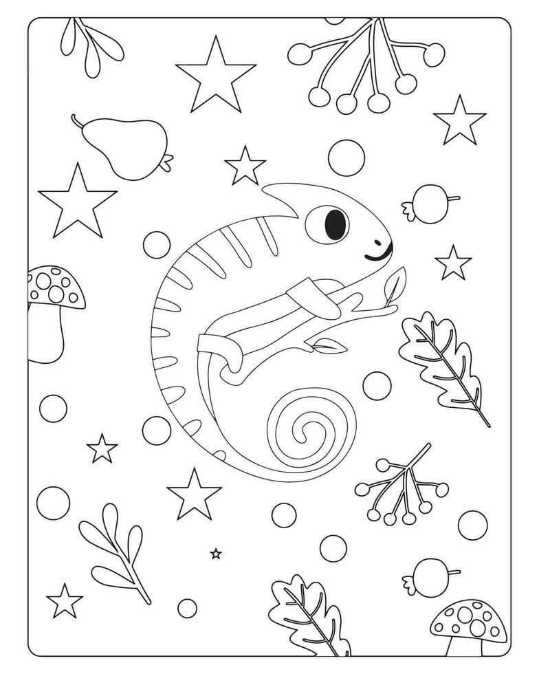 Autumn Coloring Pages for kids 25880394 Vector Art at Vecteezy