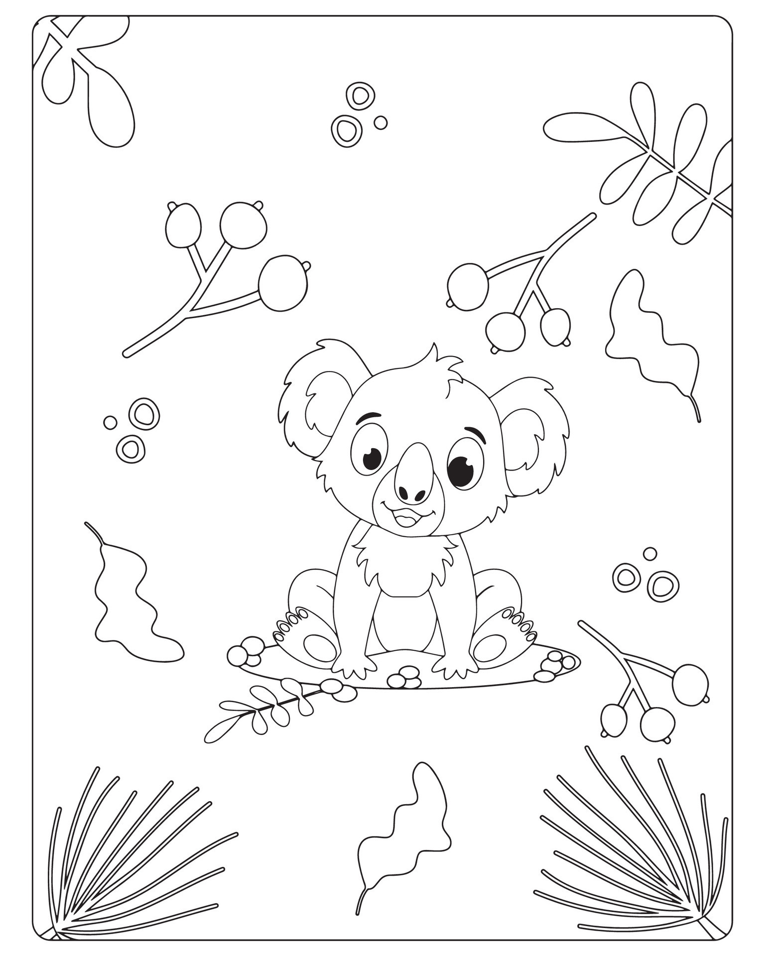Autumn Coloring Pages for Kids 25880414 Vector Art