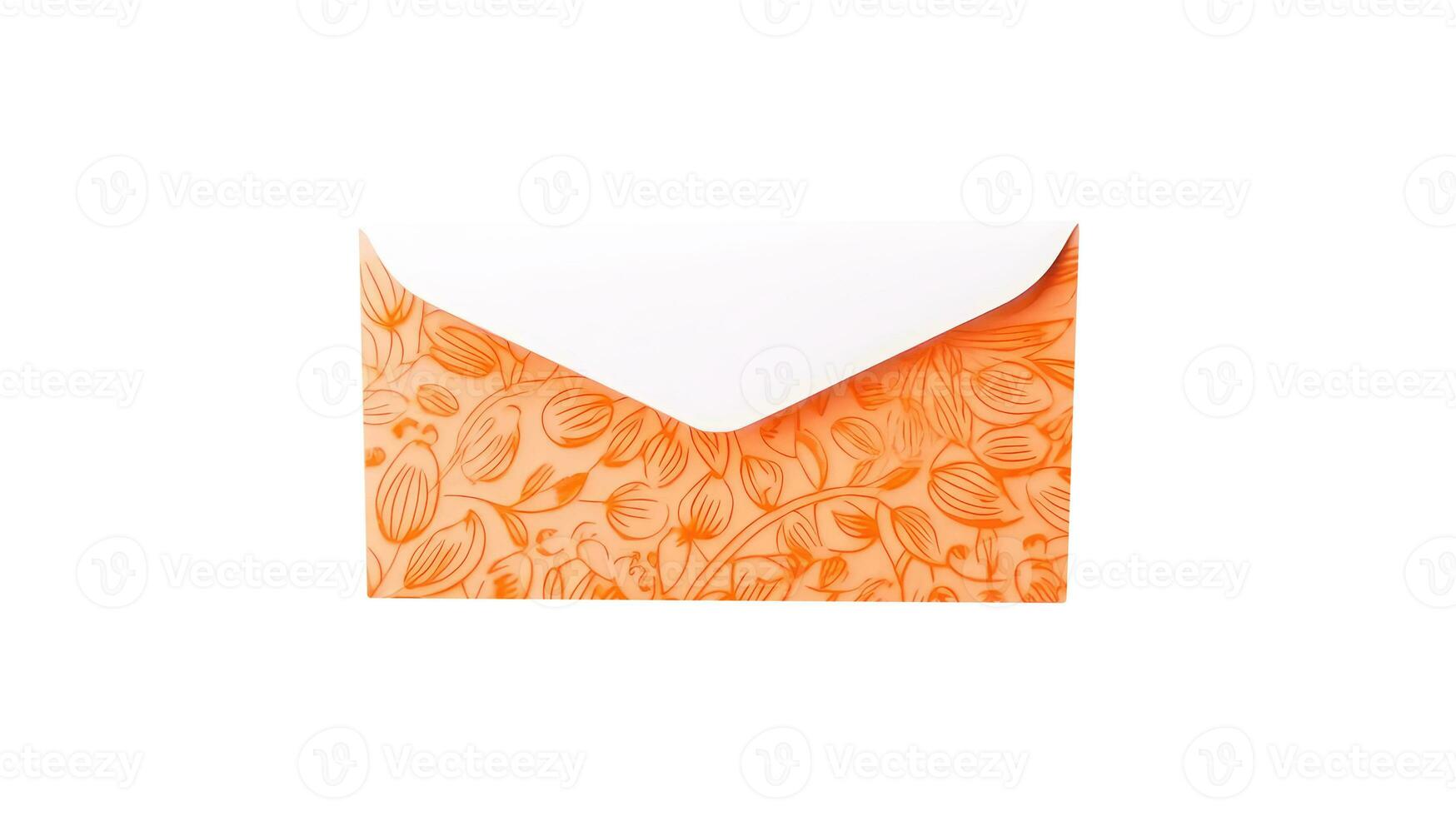 Beautiful Embossed Floral Envelope Element. 25880490 Stock Photo at