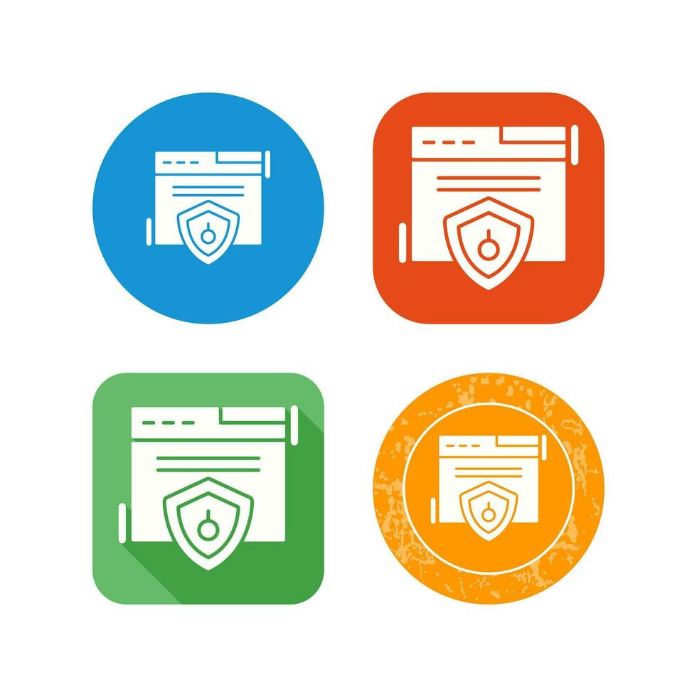 Web Security Vector Icon