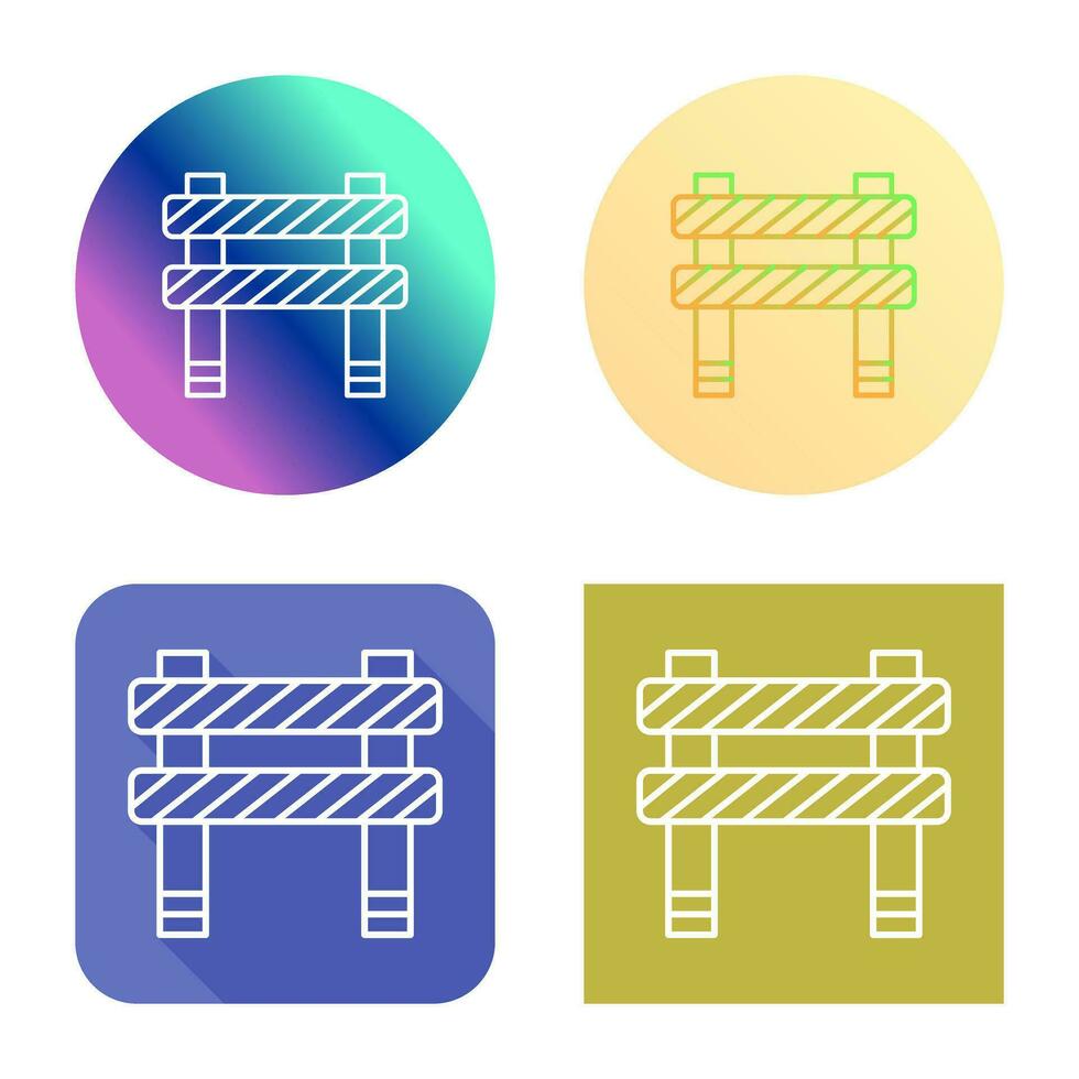 Unique Barrier Vector Icon