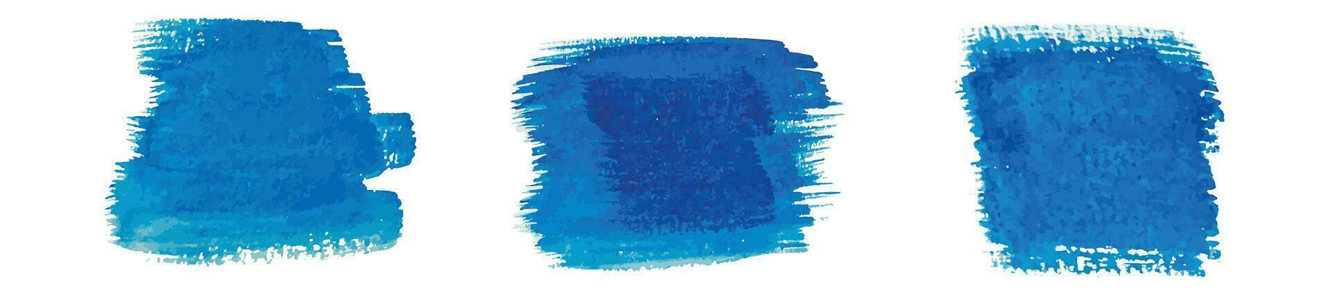 Blue watercolor stain. Watercolor background. Blue watercolor brush. Vector design