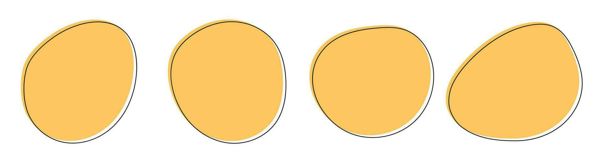 Color blob banner vector illustration isolated on white