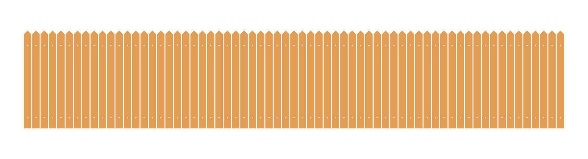 Colored fence in flat style vector illustration isolated on white