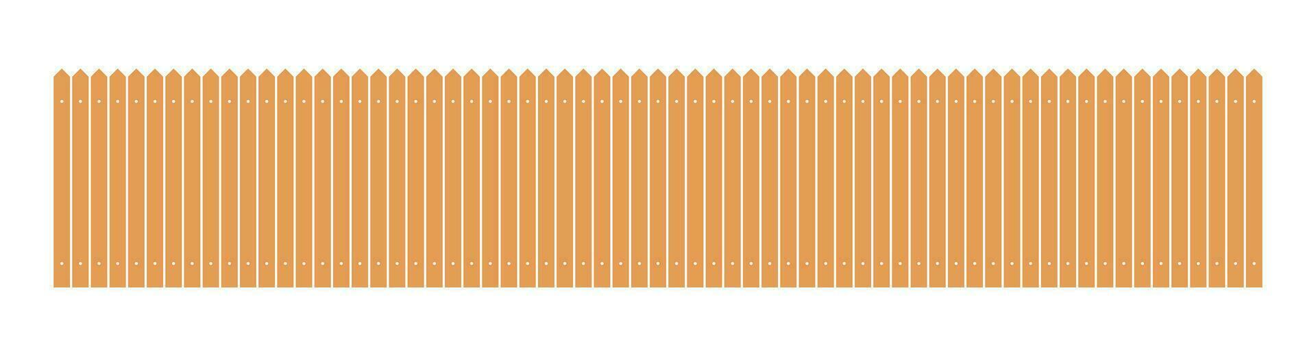 Colored fence in flat style vector illustration isolated on white