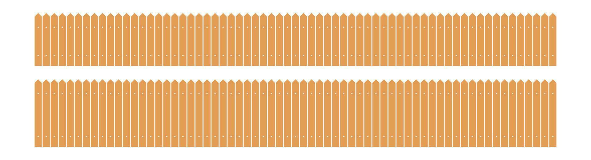 Colored fence in flat style vector illustration isolated on white