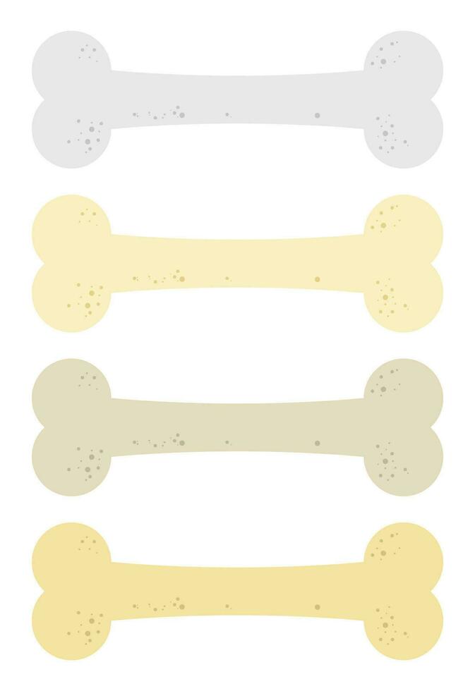 Dog bone icon vector illustration in flat style