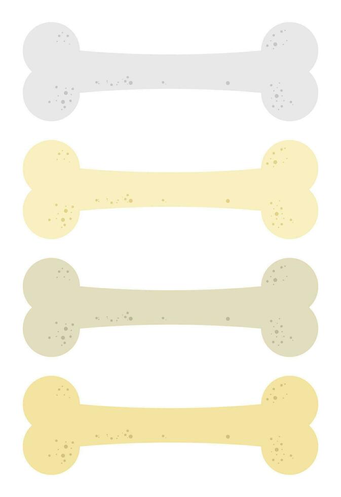 Dog bone icon vector illustration in flat style