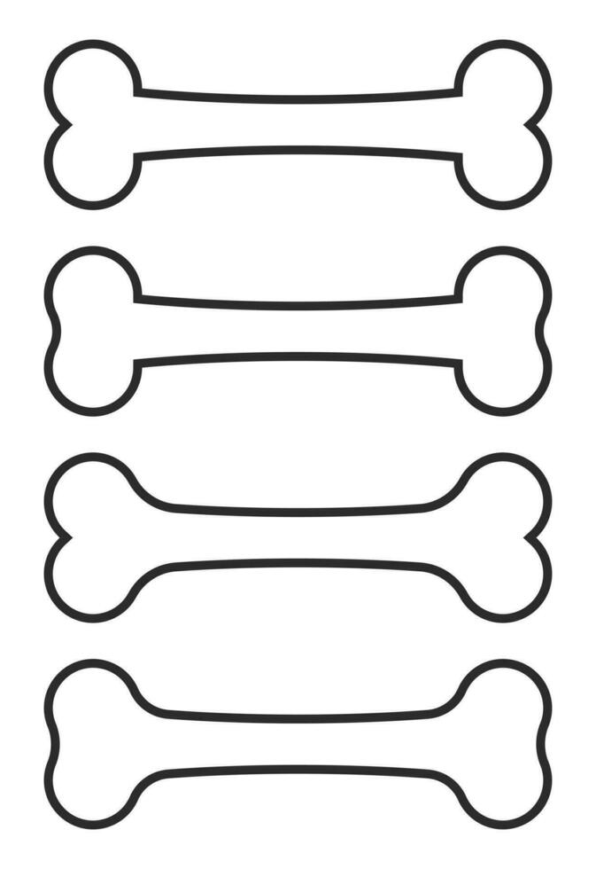 Dog bone icon vector illustration in flat style 25881199 Vector Art at Vecteezy for Dog Bone Template Printable Free