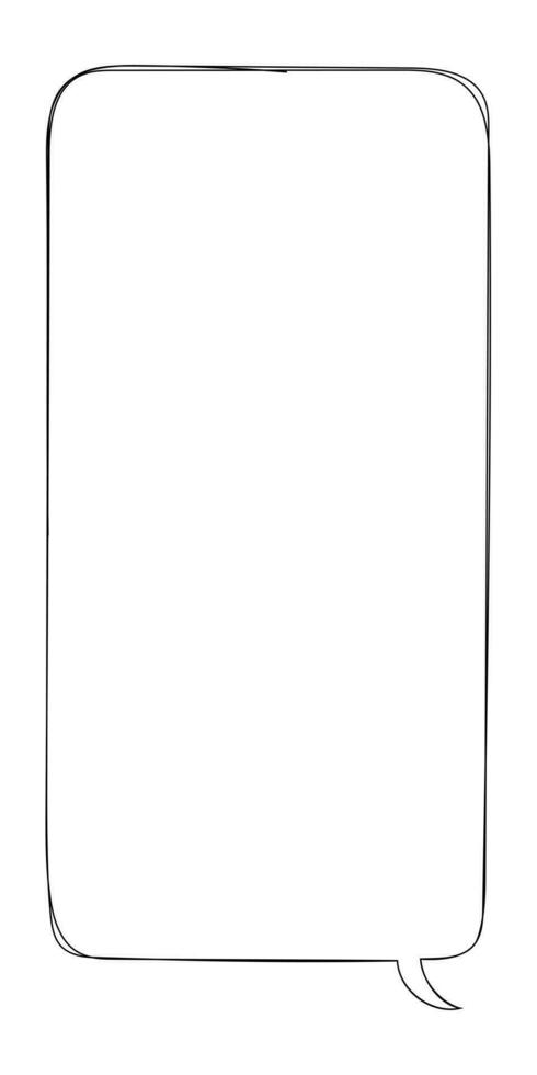 Hand drawn speech bubble vector collection