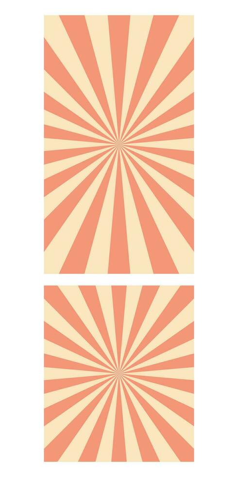 Retro rays banner vector illustration isolated on white