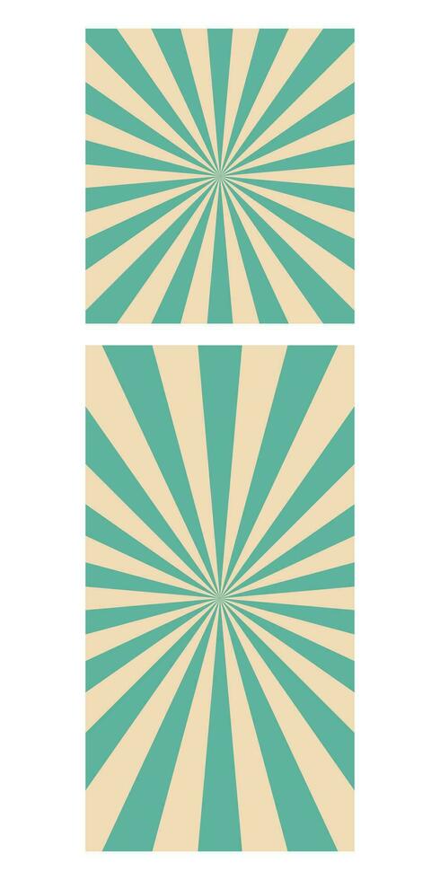 Retro rays banner vector illustration isolated on white