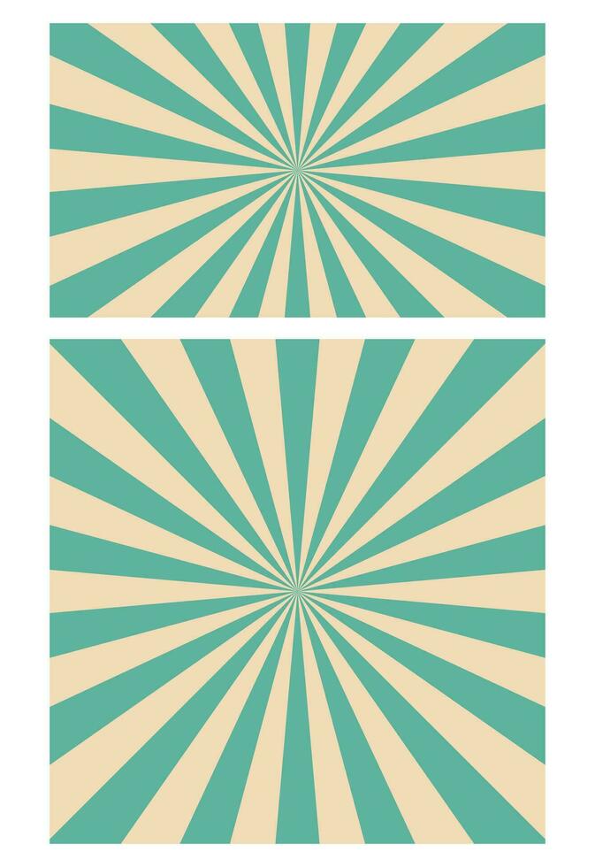 Retro rays banner vector illustration isolated on white