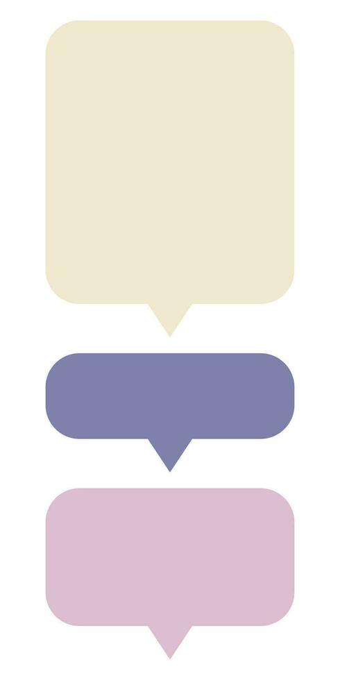 Speech bubble set vector illustration isolated on white